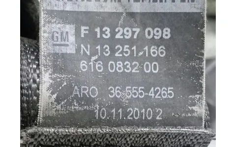 Centura siguranta dreapta fata F13297098 Opel Astra J (2009 - 2012) - imagine 6