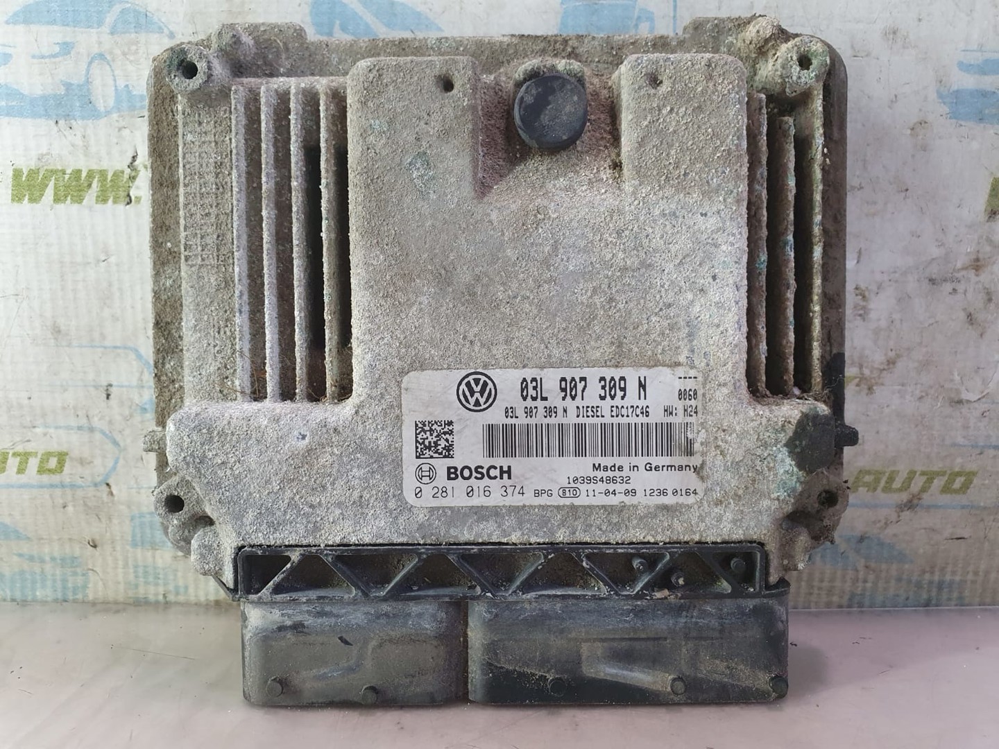 Calculator motor ECU 03L907309n 0281016374 Volkswagen Passat B7 (2010 - 2015)