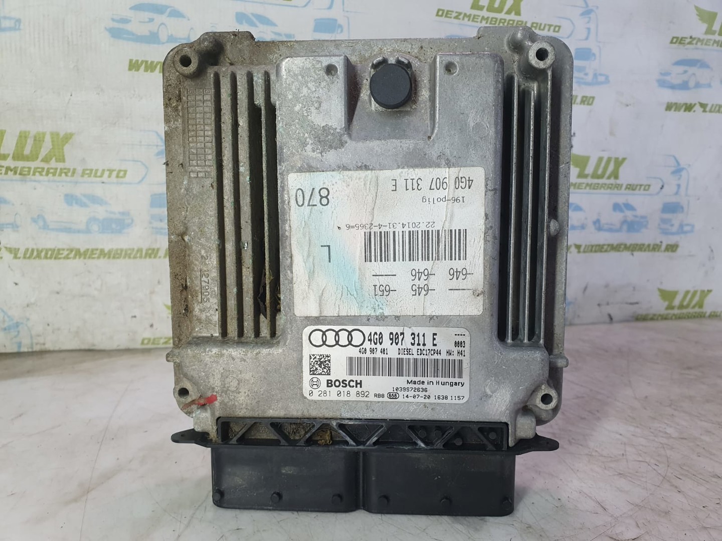 Calculator motor ECU 4g0907311e 0281018892 Audi A6 4G/C7 (facelift) (2014 - 2020)