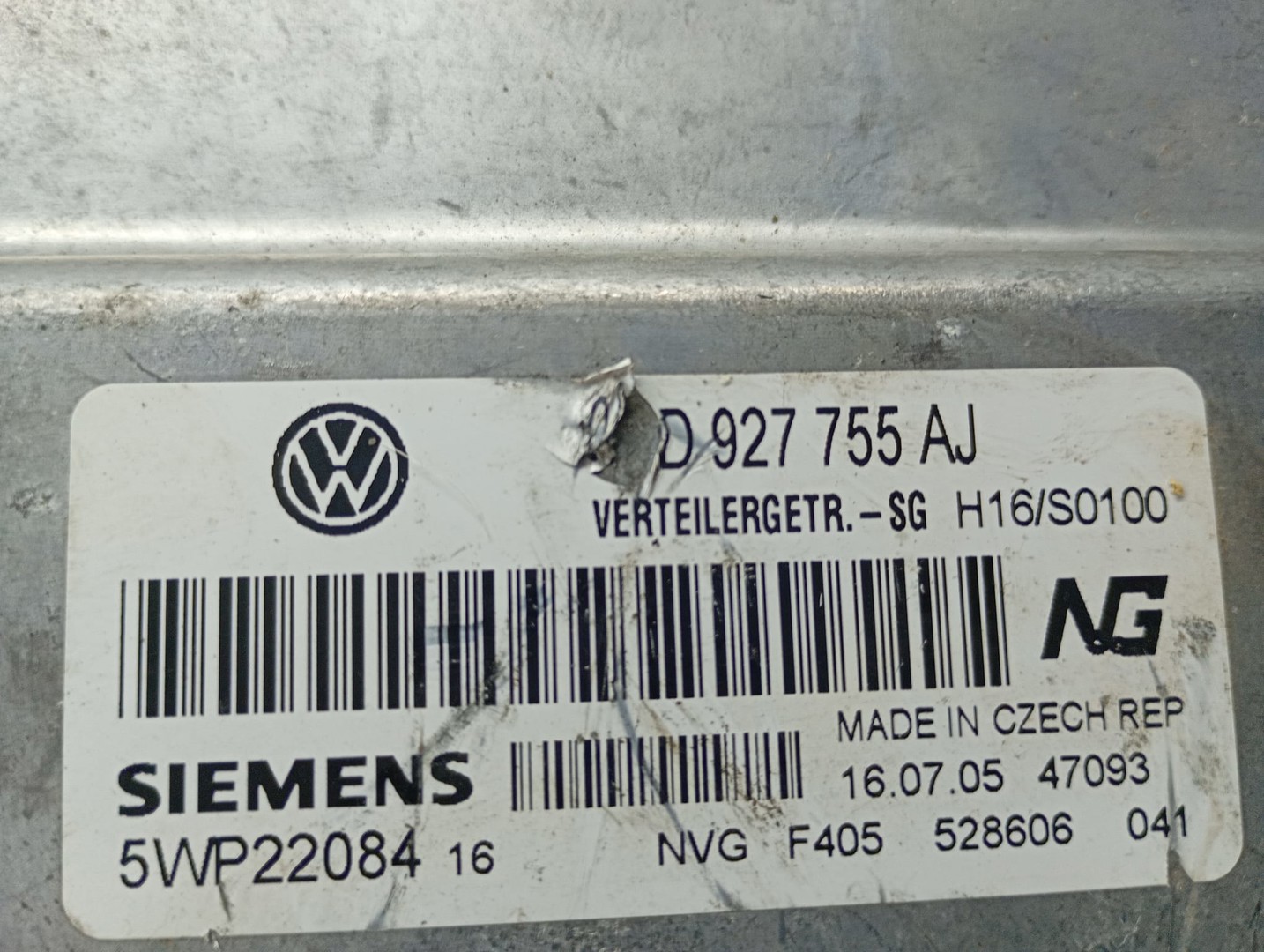 Calculator cutie de viteze 5wp22084 0aD927755aj Volkswagen Touareg 1 (7L) (2002 - 2007)