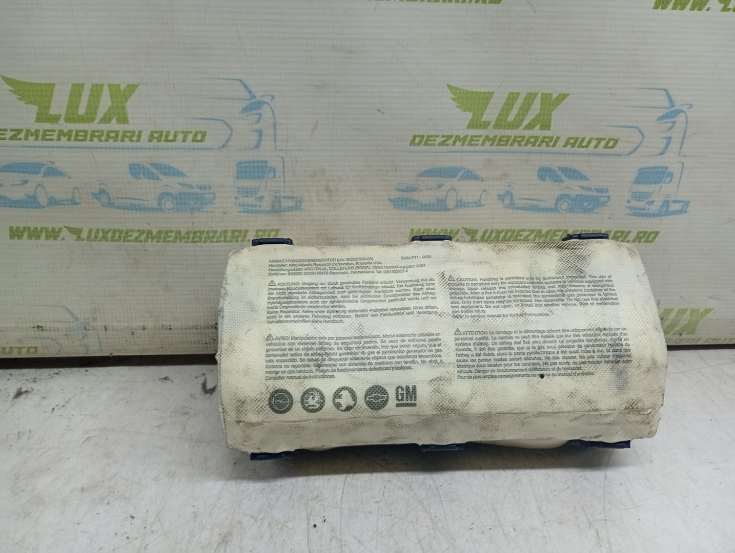 Airbag pasager 13168095 Opel Astra H (2004 - 2007)
