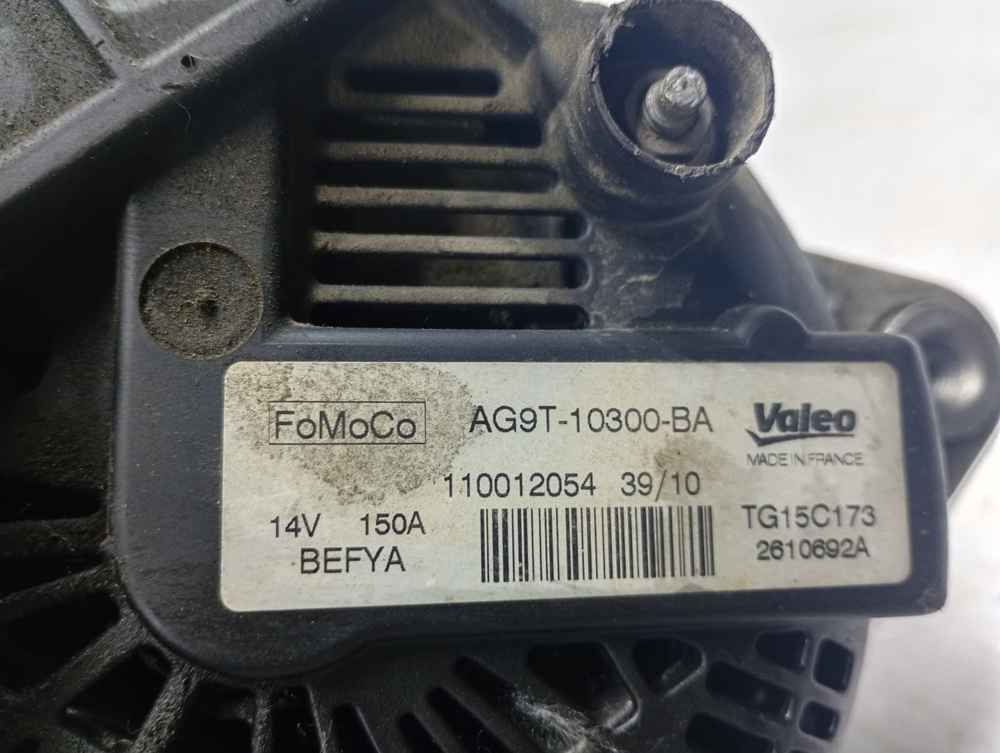 Alternator AG9T-10300-BA Ford Mondeo MK4 (facelift) (2010 - 2015)