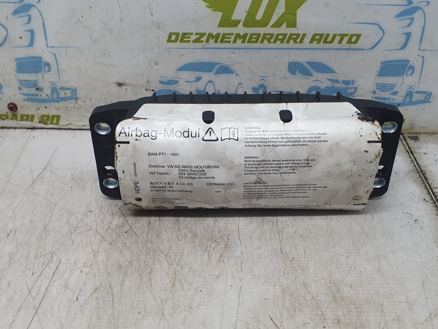 Airbag pasager 1k0880204L Volkswagen Golf 5 (2003 - 2009)