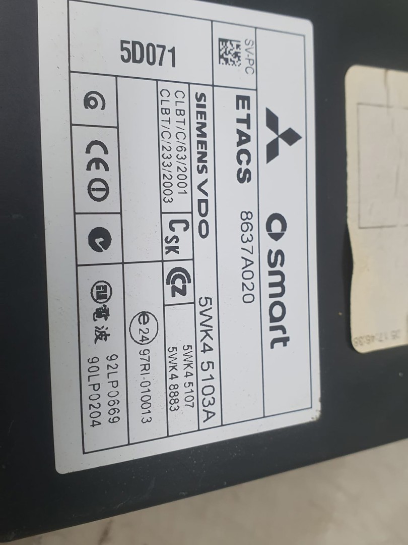 Modul confort 5wk45103a Mitsubishi Colt Z30 (2002 - 2009)