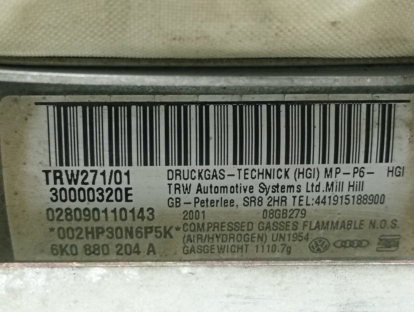 Airbag pasager 6K0880204A Seat Ibiza 2 (facelift) (1996 - 2002)