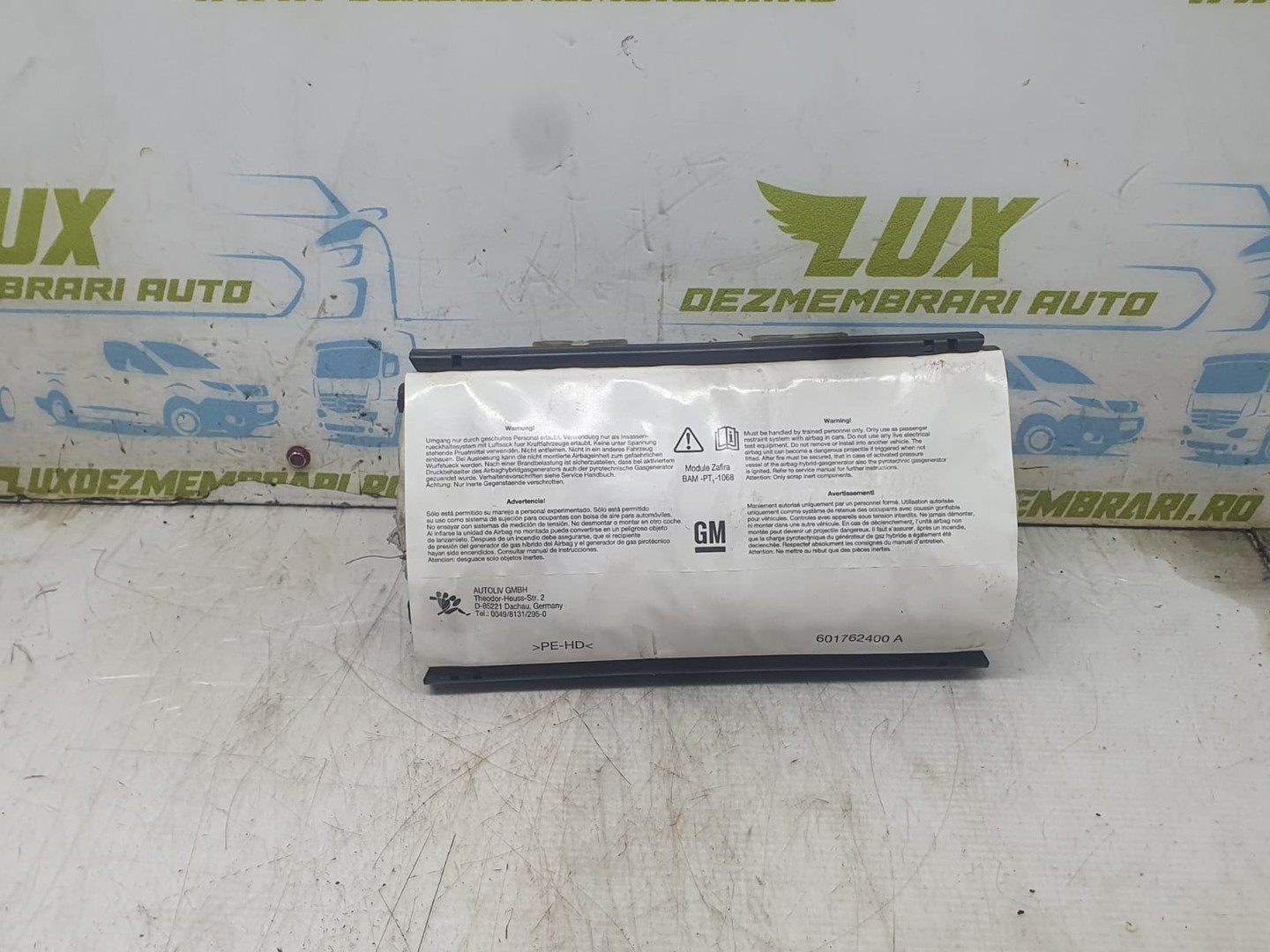 Airbag pasager 13111177 Opel Zafira B (2005 - 2010)