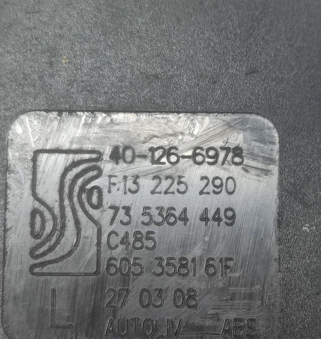 Pretensioner 401266978 Opel Astra J (2009 - 2012)