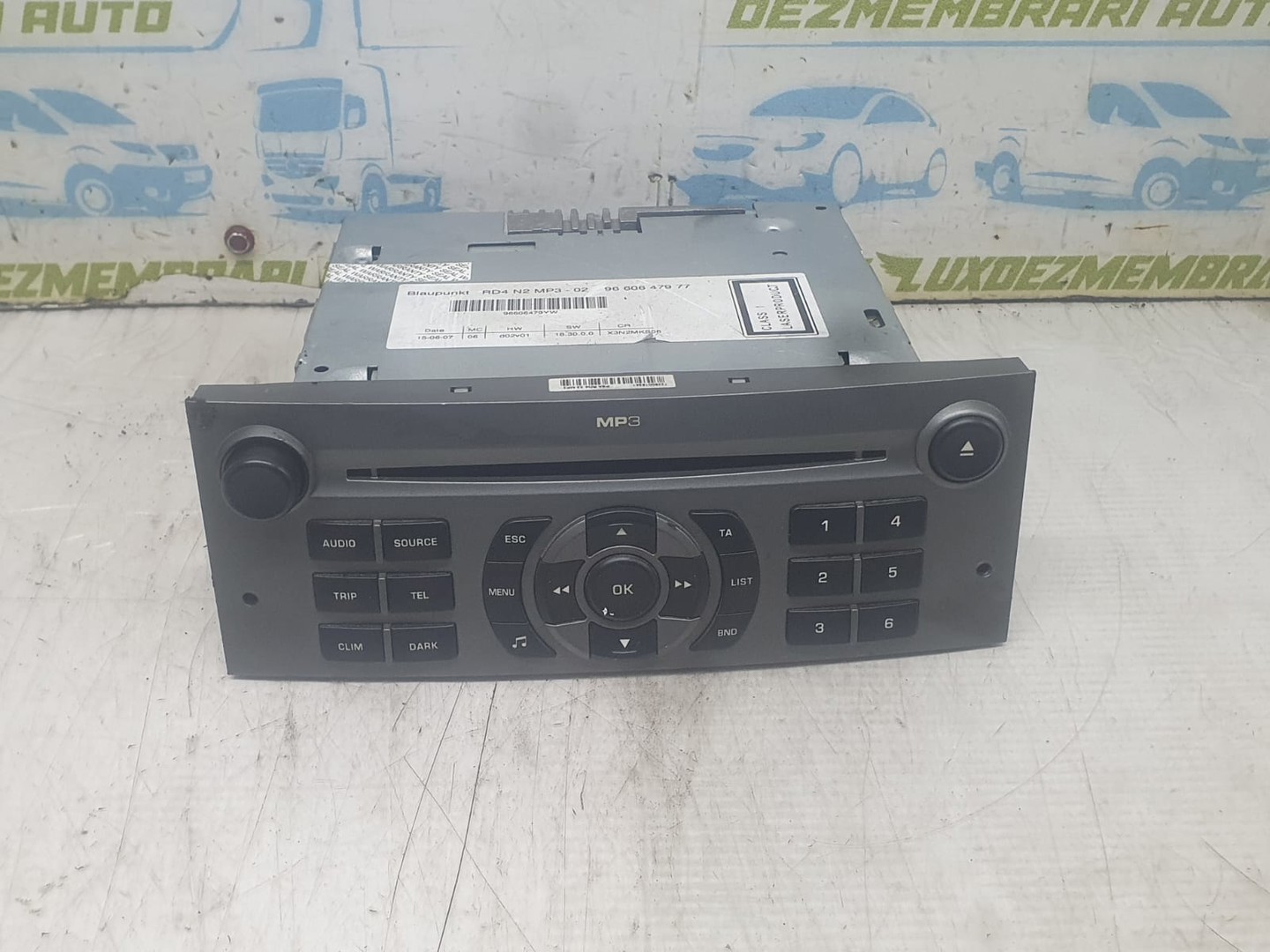Radio cd 9660647977 Citroen C5 1 (facelift) (2004 - 2008)