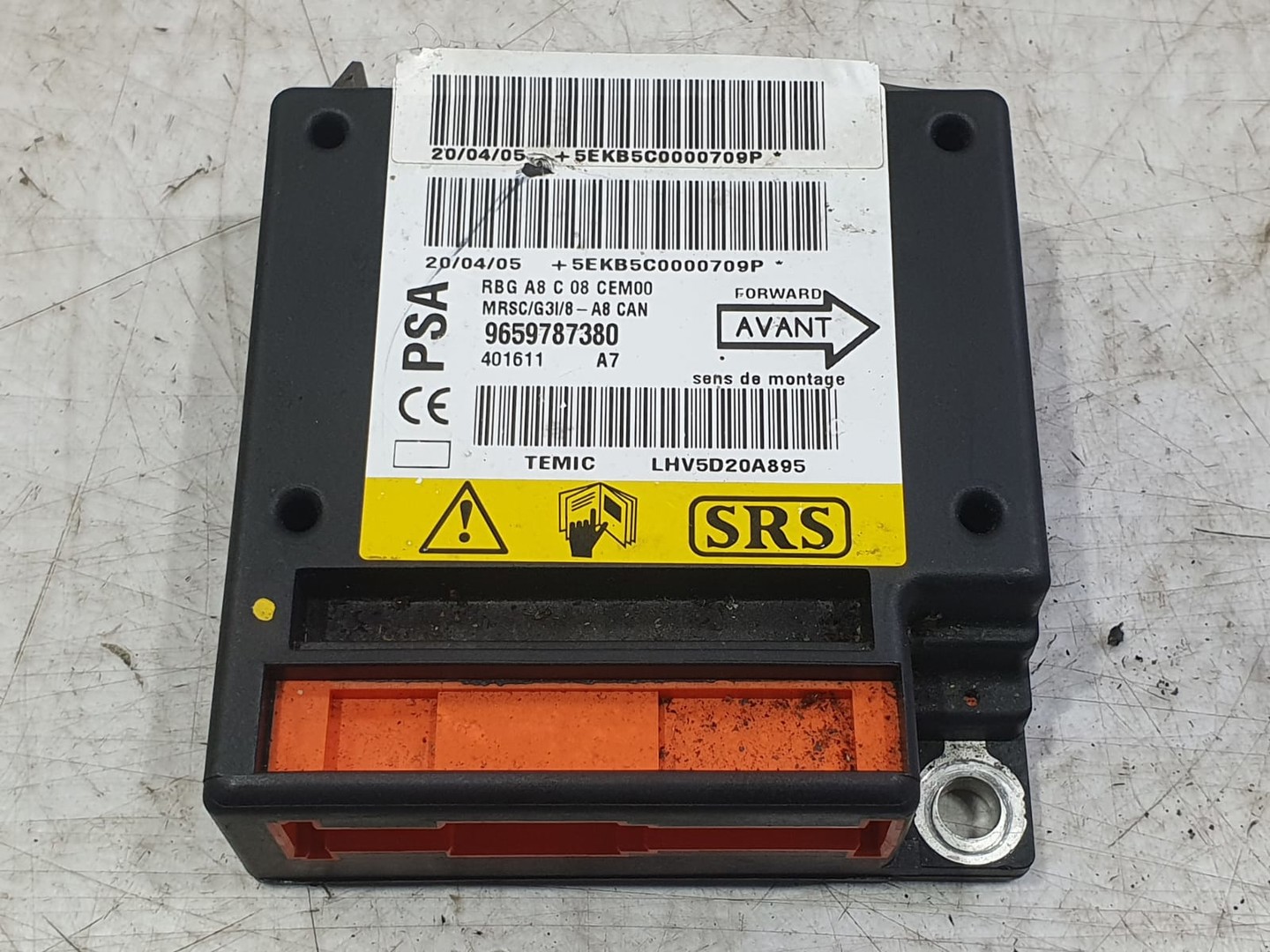 Calculator airbag 9659787380 Citroen C3 1 (2002 - 2010)