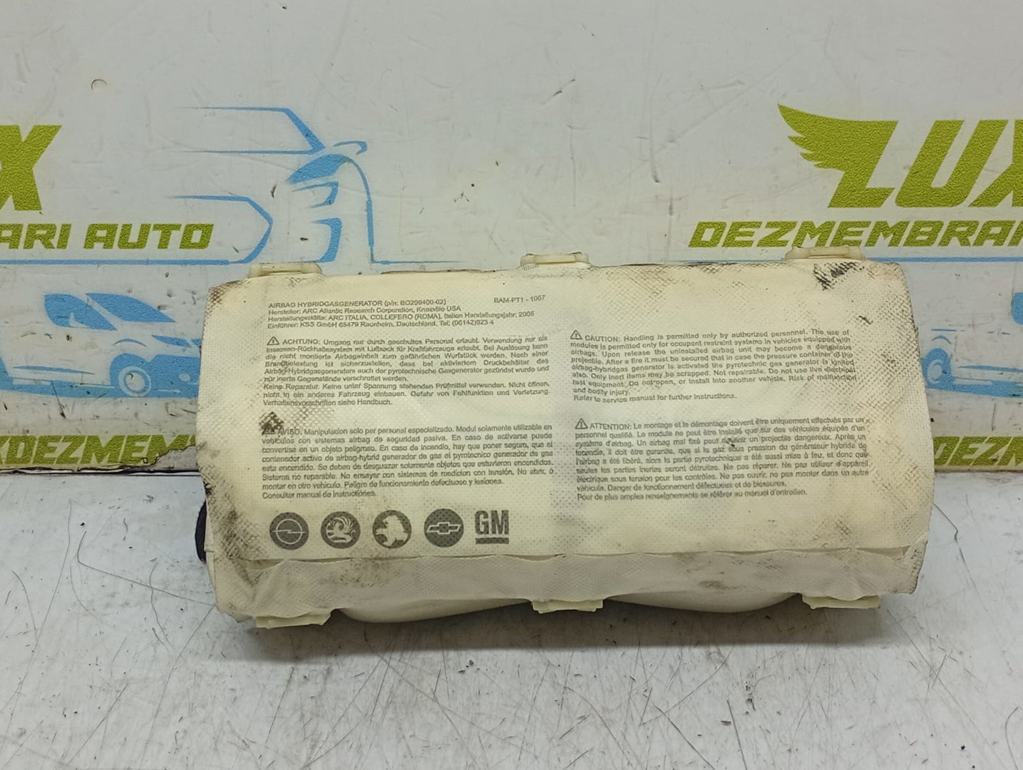 Airbag pasager 24451349 Opel Astra H (2004 - 2007)