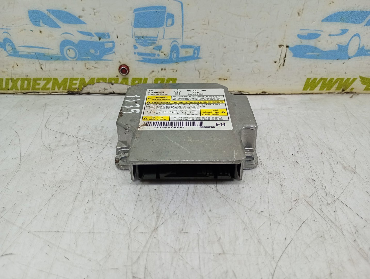 Calculator airbag 5WY67038 96442708 Chevrolet Aveo T250 (facelift) (2006 - 2012)