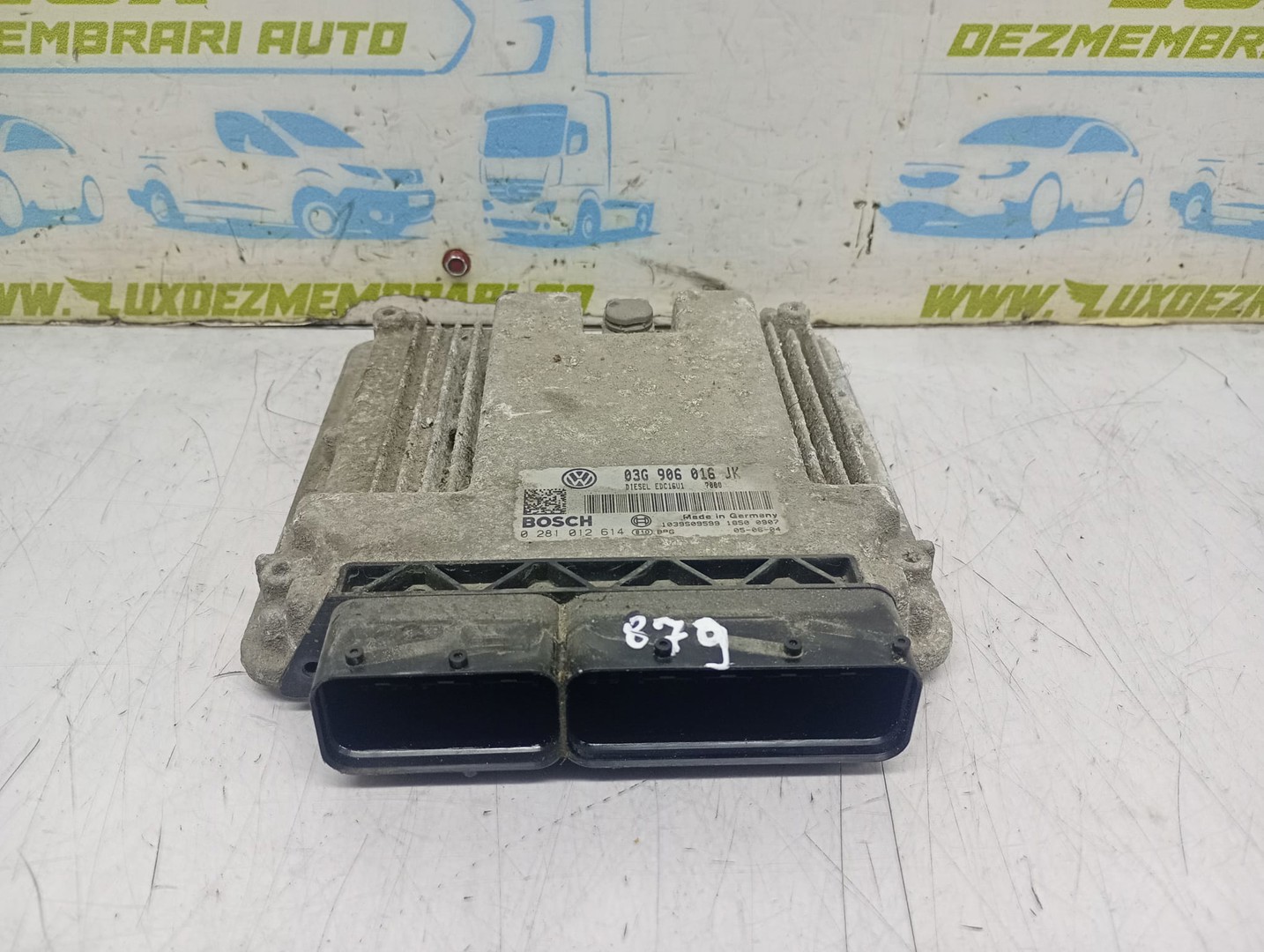 Calculator motor ECU 03g906016 jk 0281012614 Volkswagen Jetta 5 (2005 - 2011)