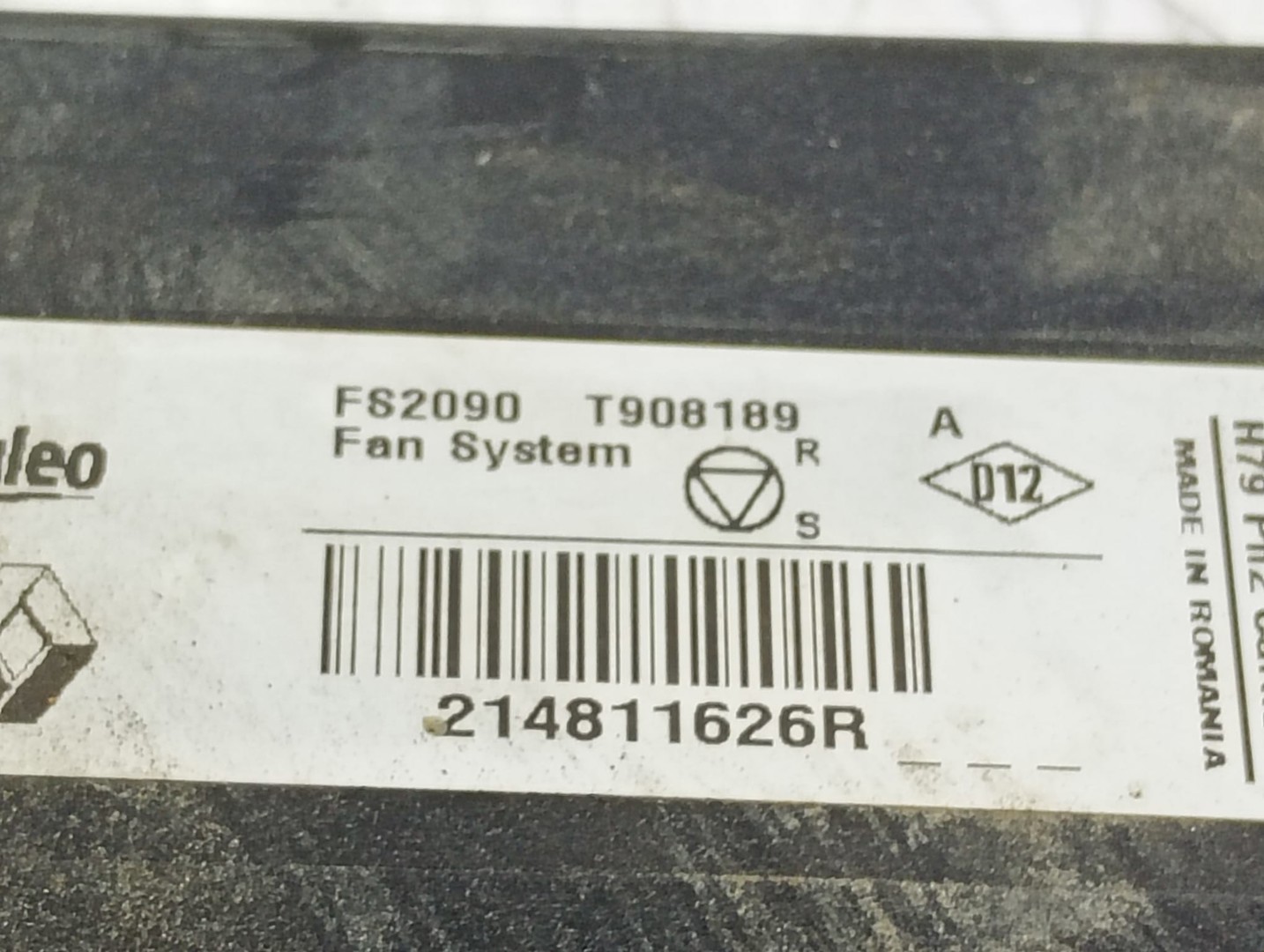 Electroventilator gmv 214811626R Dacia Duster 1 (facelift) (2013 - 2017)