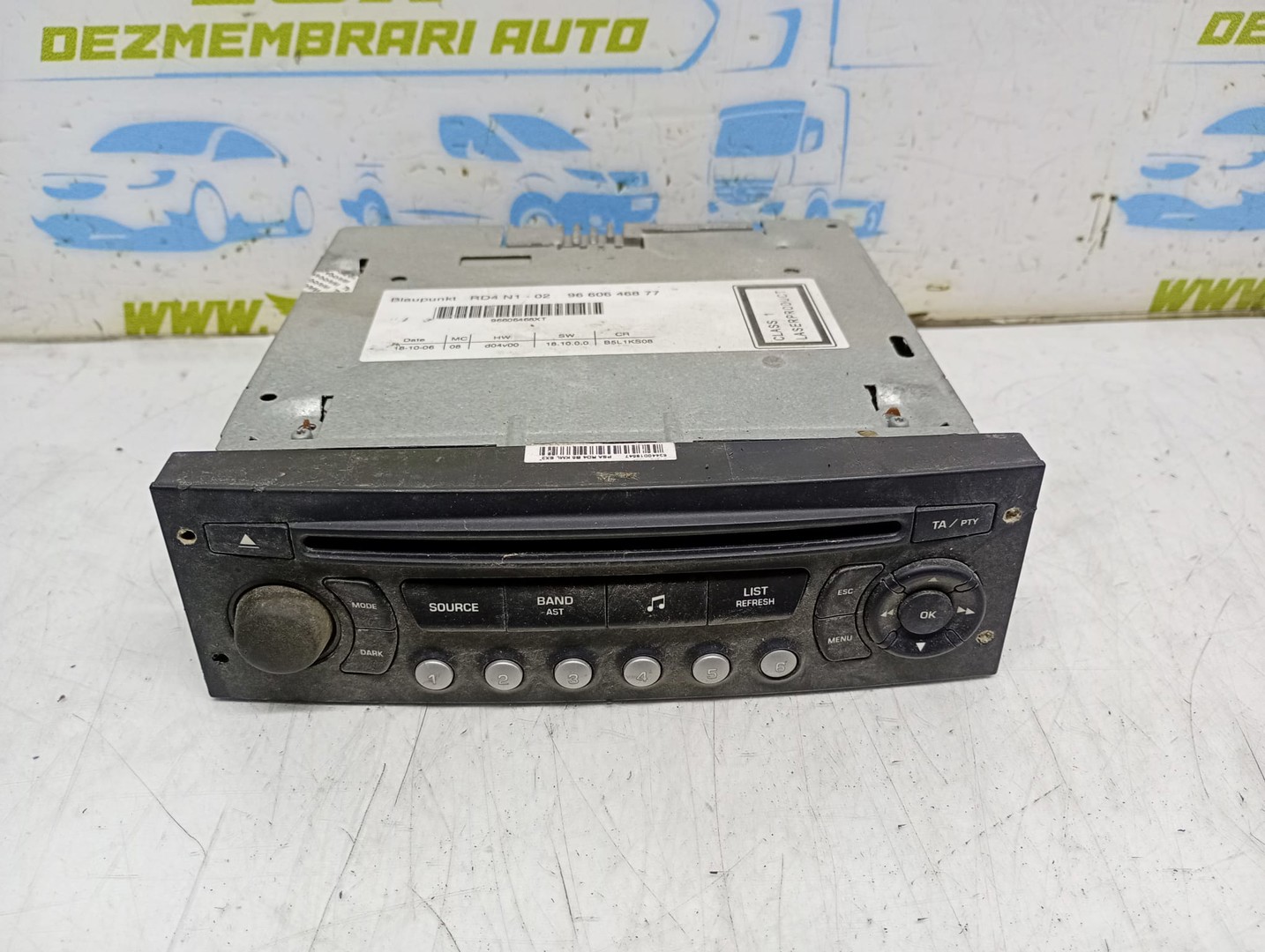 Radio cd 9660646877 Citroen C4 1 (2004 - 2008)