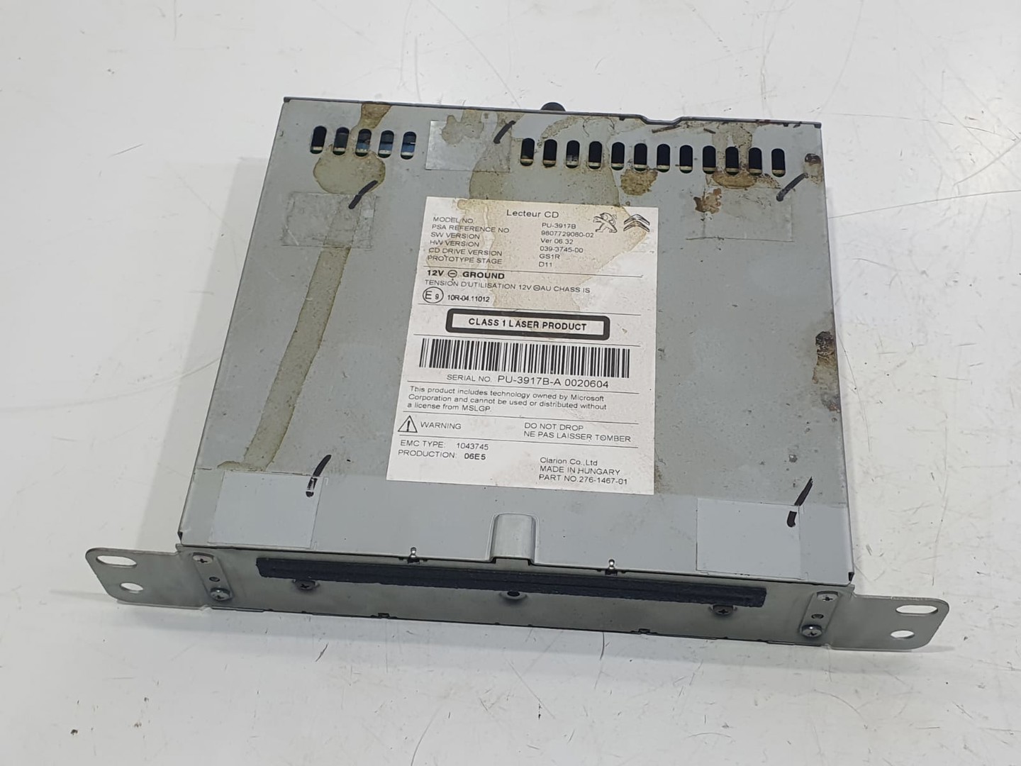Radio cd 9807729080 Peugeot 508 1 (facelift) (2014 - 2020)