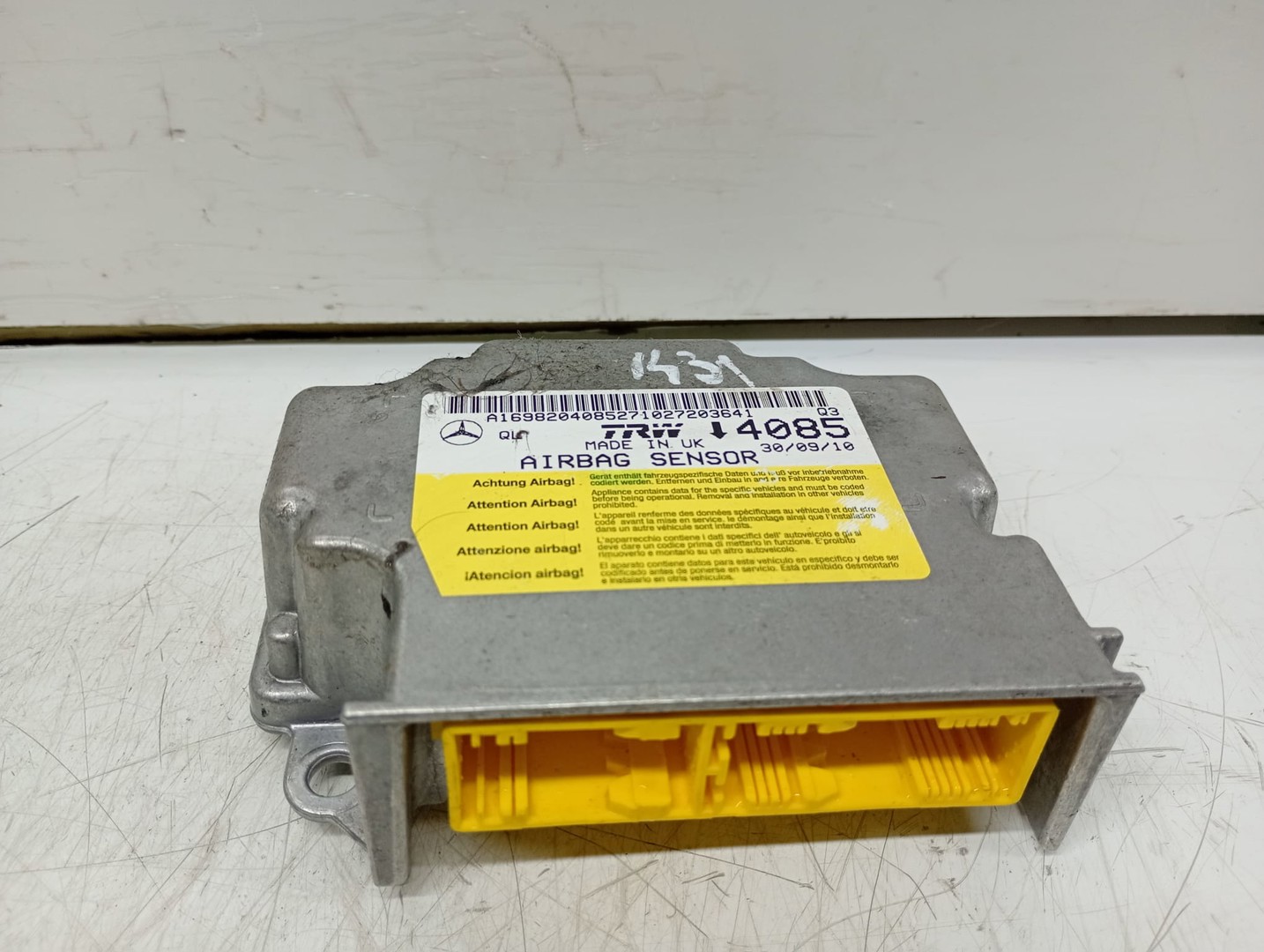 Calculator airbag A16982040852 Mercedes Benz A-Class W169 (facelift) (2008 - 2012)