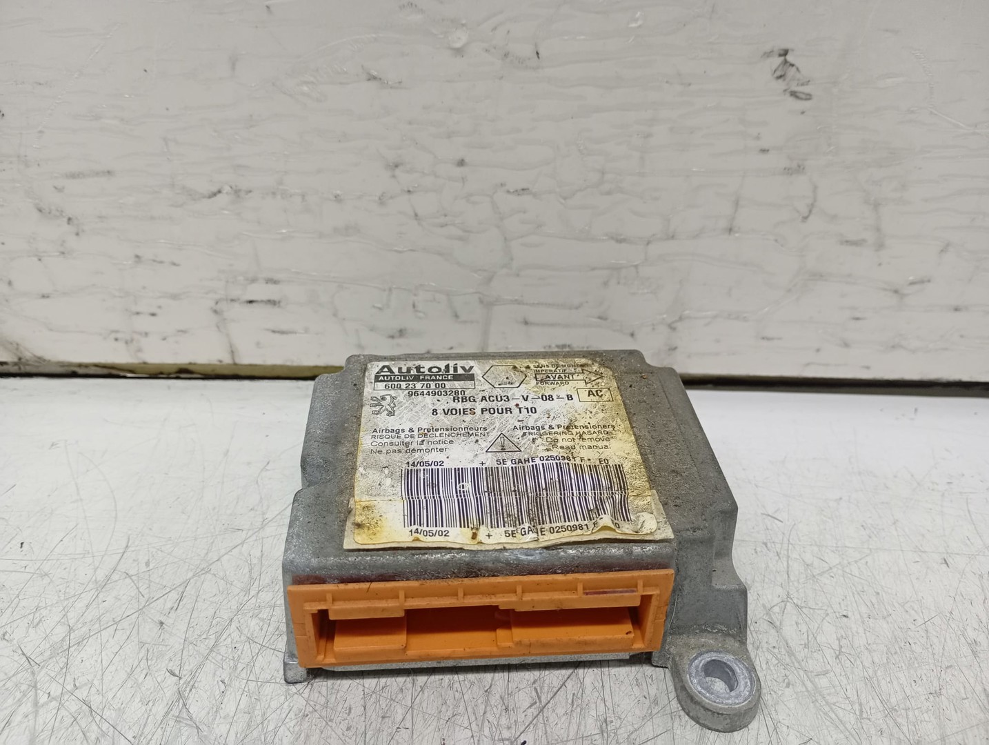 Calculator airbag 9644903280 Peugeot 206 1 (facelift) (2002 - 2009)