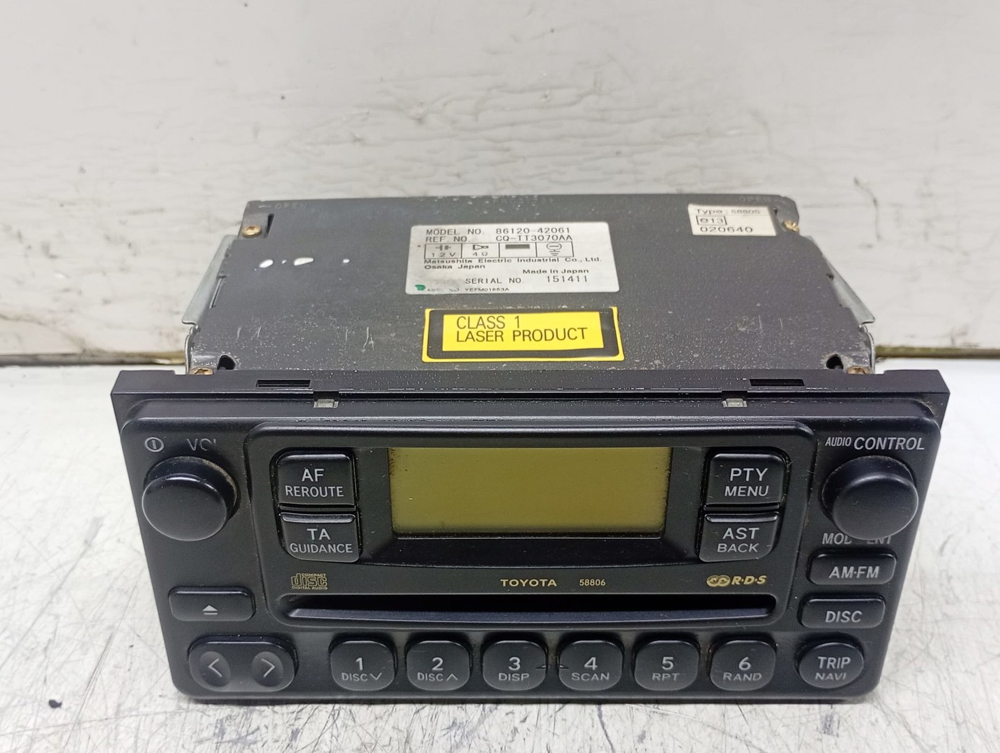 Radio cd cq-tt3070aa 86120-42061 Toyota RAV4 3 (XA30) (2005 - 2010)
