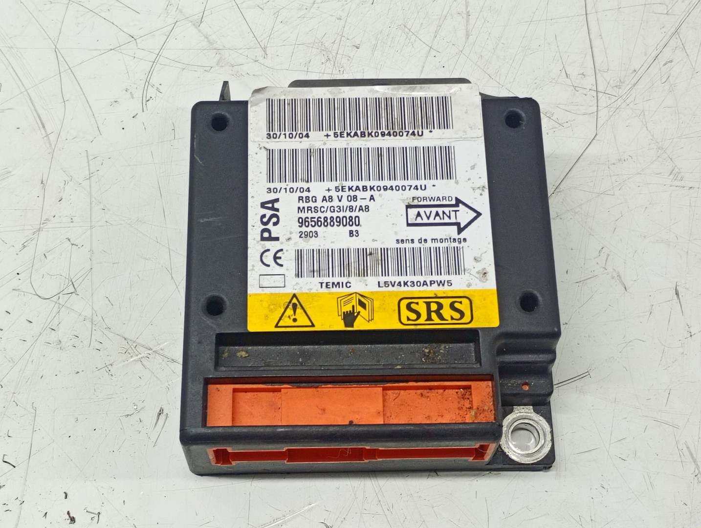 Calculator airbag 9656889080 Citroen C3 1 (2002 - 2010)