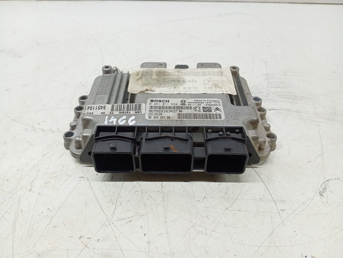 Calculator motor ECU 0281011634 Peugeot 307 1 (facelift) (2005 - 2008)