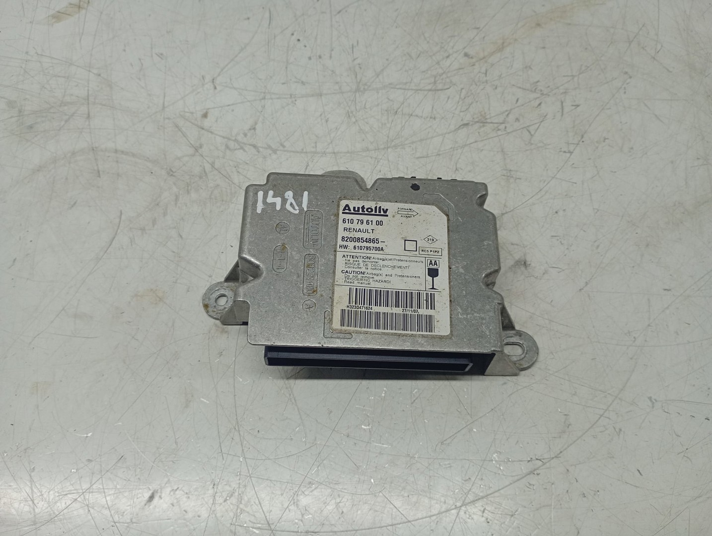 Calculator airbag 8200854865 Renault Clio 3 (2005 - 2009)