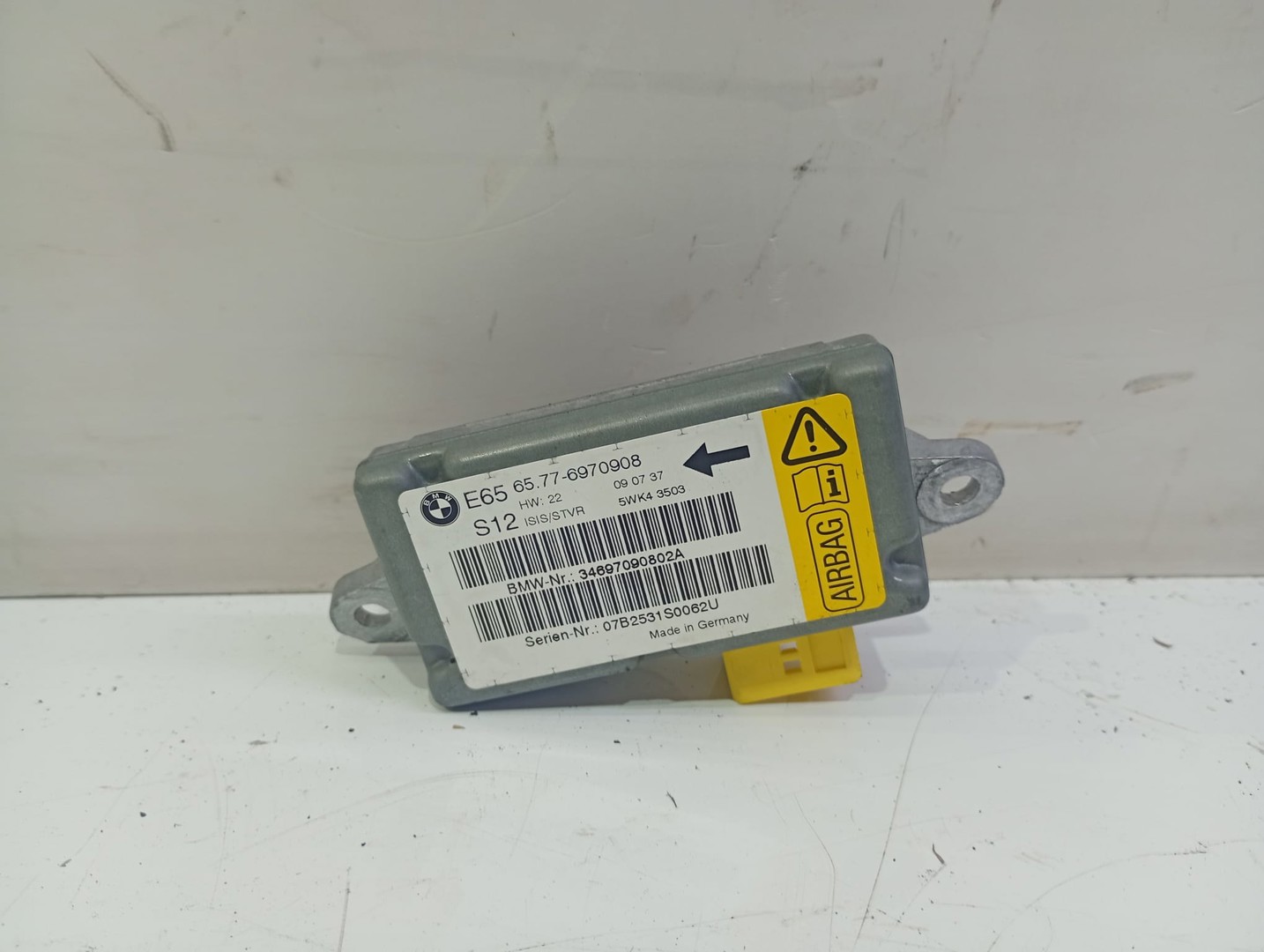 Calculator airbag 6577-6970908 BMW Seria 7 E65/E66 (facelift) (2005 - 2008)