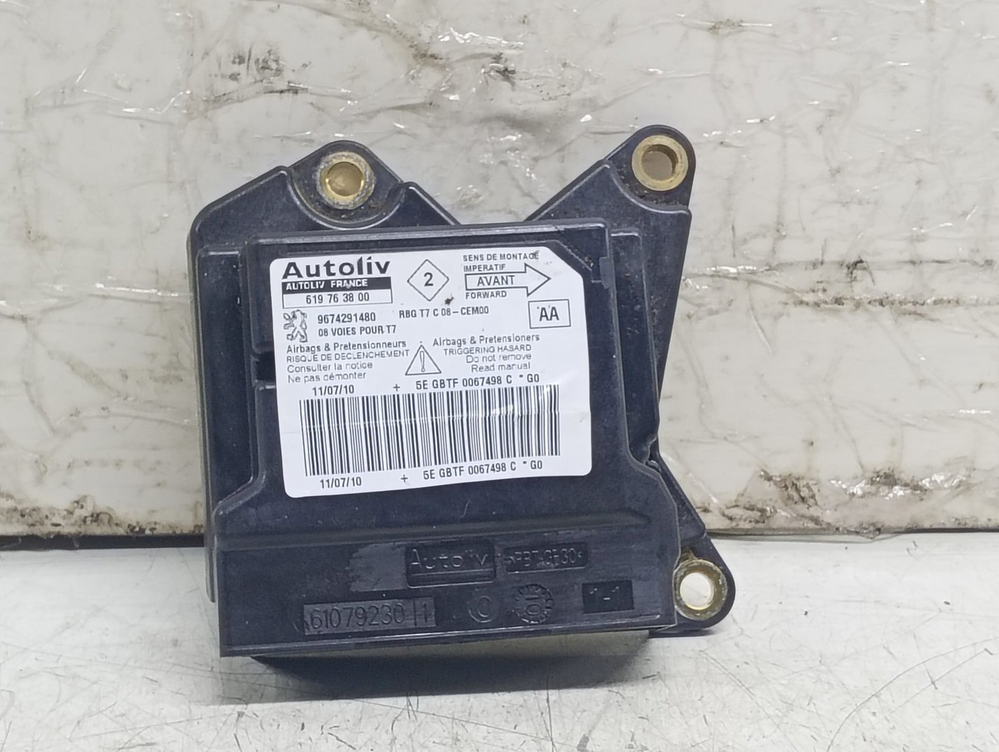 Calculator airbag 9674291480 Peugeot 308 T7 (2007 - 2011)