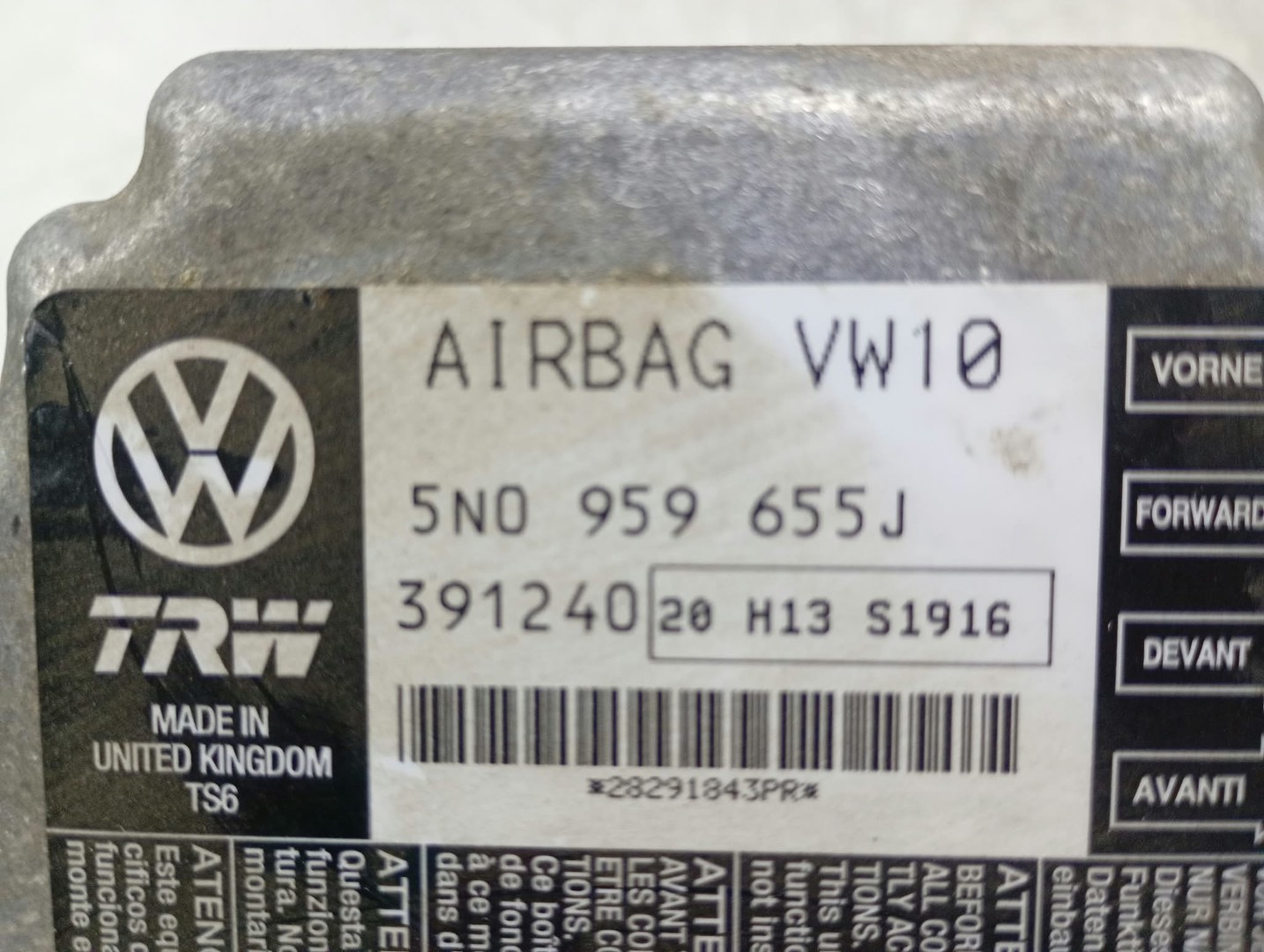 Calculator airbag 5N0959655J Volkswagen Passat CC 1 (2008 - 2012)
