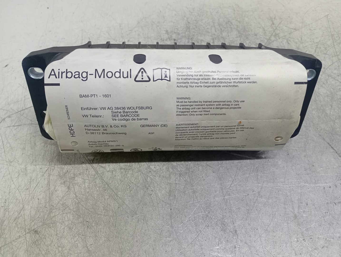 Airbag pasager 1K0880204 Volkswagen Golf 6 (2008 - 2015)